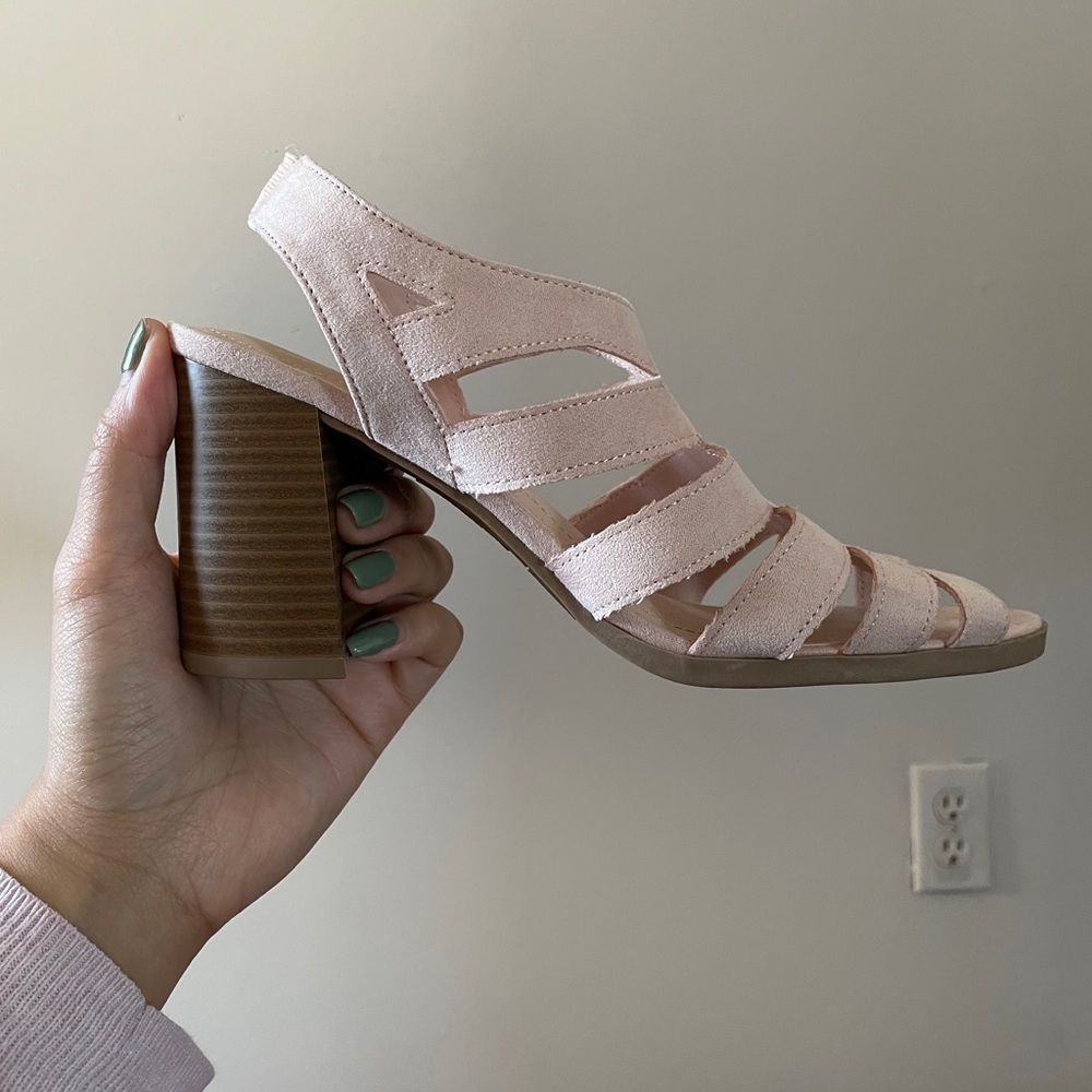 Blush pink heels